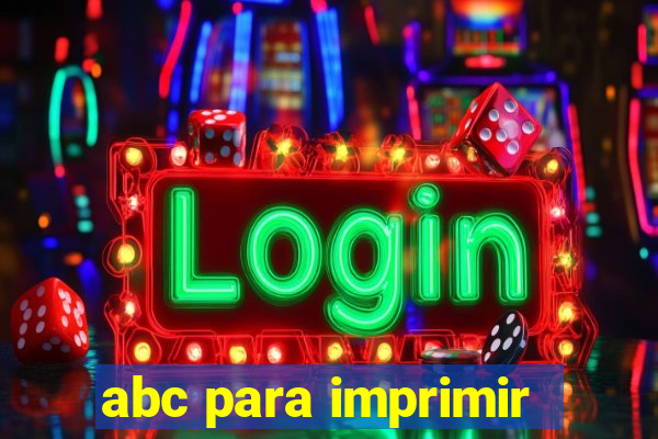 abc para imprimir